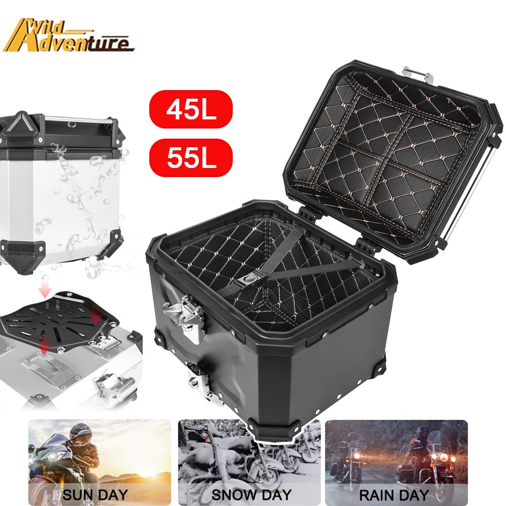 Aluminum Top Case Luggage Box 45L 55L - Voor BMW Voor VOGE 55L 45L