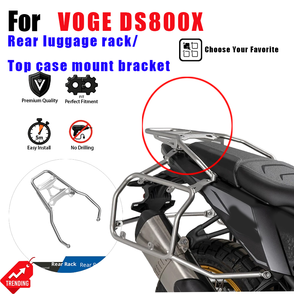 Motorcycle Luggage Rack Rear Carrier Steel - Achterdrager, bagagedrager, solo drager, bevestigingsbeugel, bagagehouder,