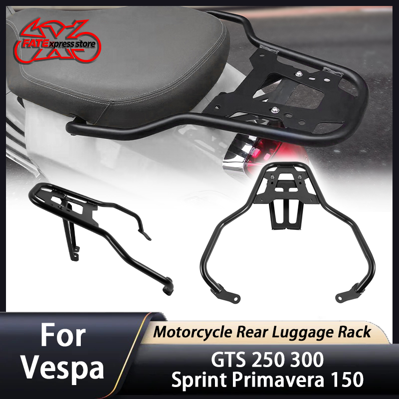 Motorcycle Luggage Rack Rear Carrier Steel - Voor Vespa GTS 250 300 Sprint