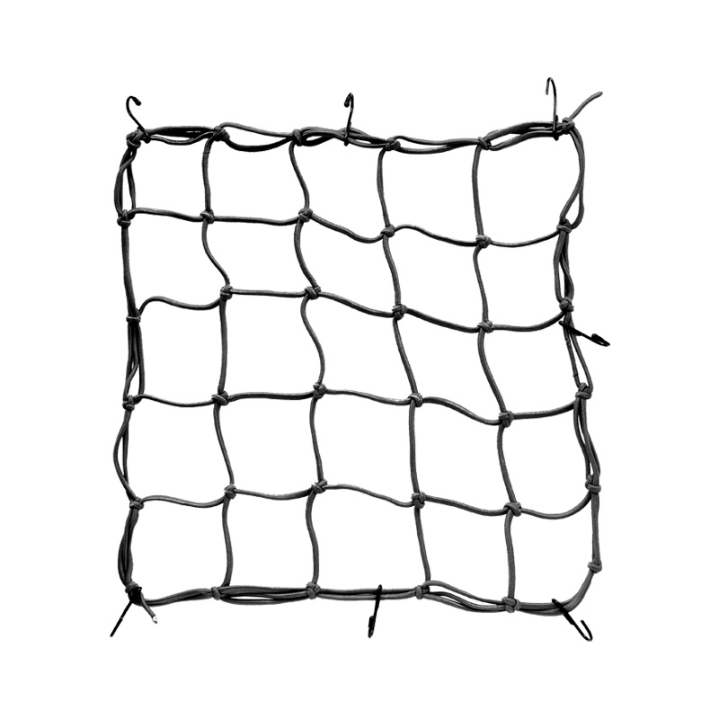 Cargo Net Bungee Cord Motorcycle Helmet - Elastisch koord motorfiets bagagenet 40x40cm verstelbaar