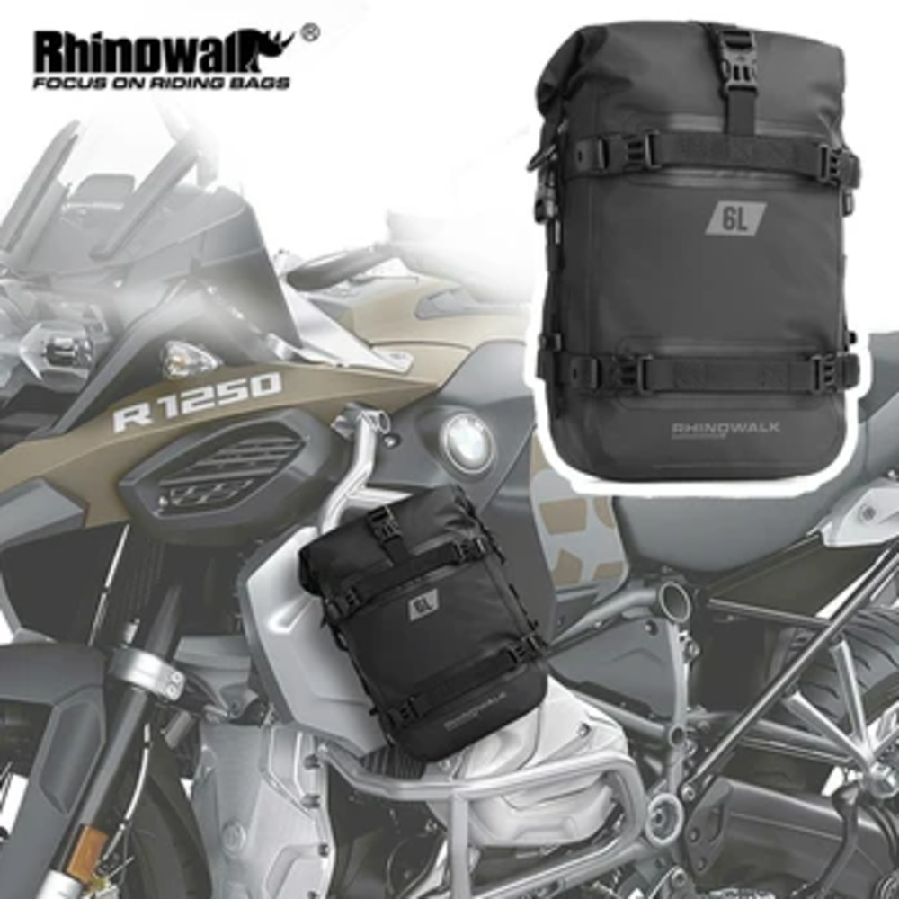 Motorcycle Crash Bar Waterproof Dry Bag - Rhinowalk 6l Crash Bar Droge Tas