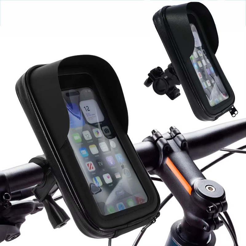 Waterproof Motorcycle Handlebar Bag Pouch - Fiets Telefoonhouder Tas Motorstuur Waterdichte Pouch
