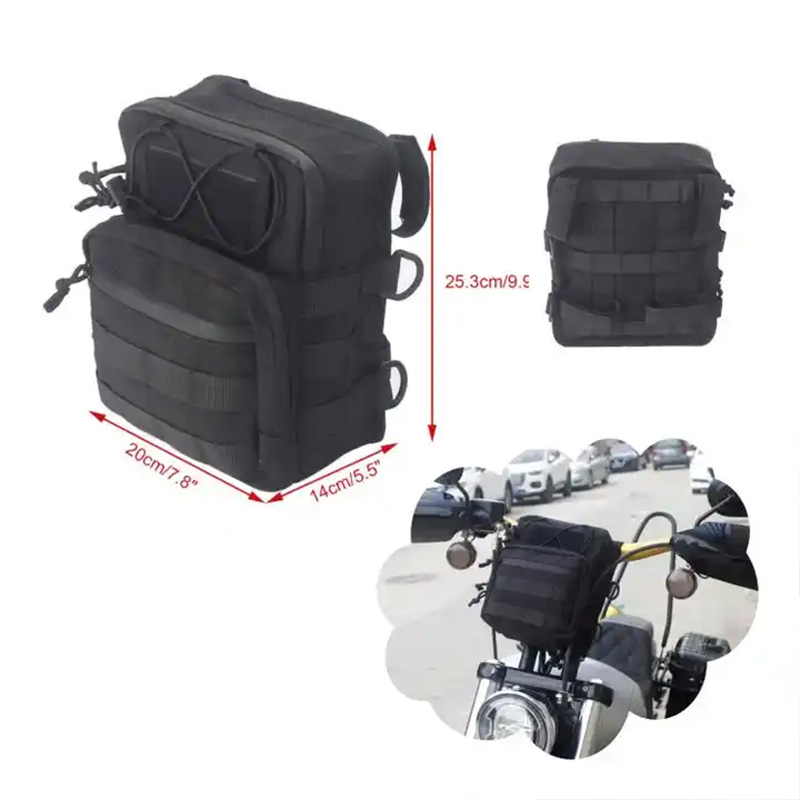 Waterproof Motorcycle Handlebar Bag Pouch - Motorfiets Sissy Bar T-Bar Stuurtas Voor