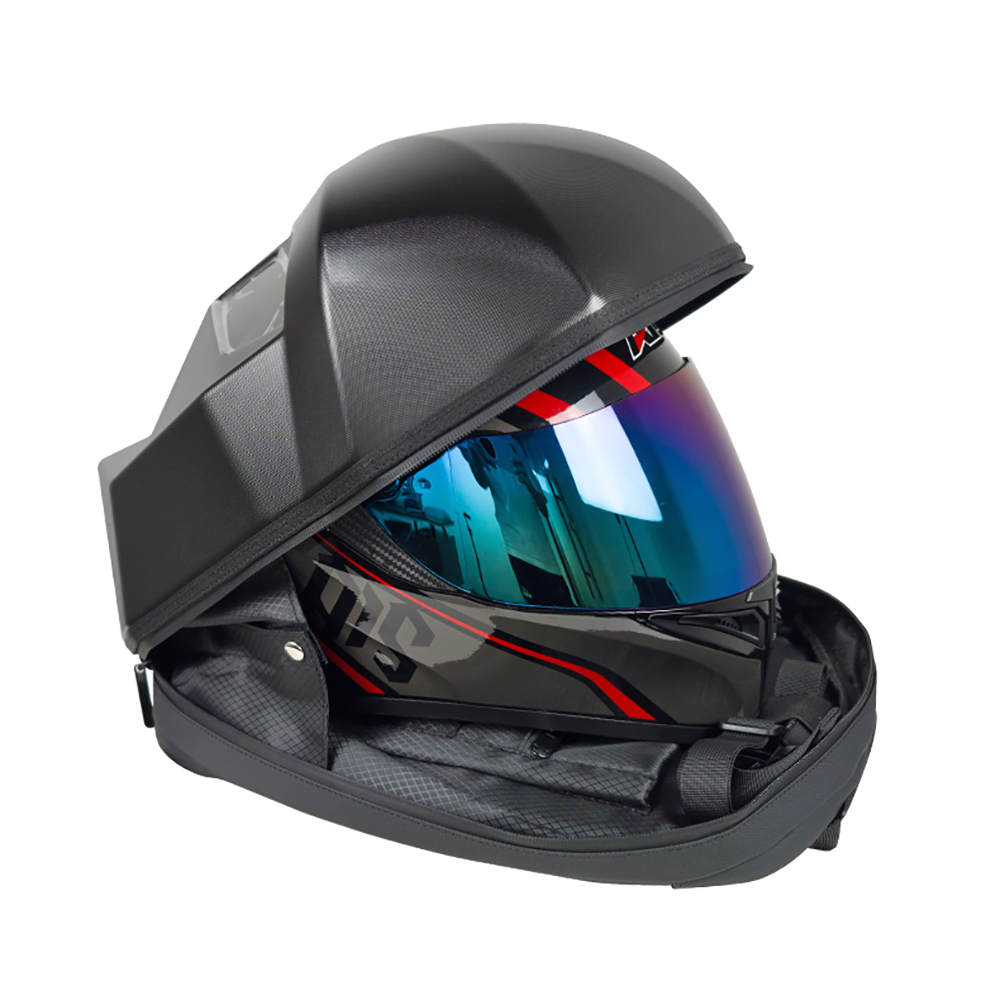 Motorcycle Helmet Backpack Waterproof Led - Motorhelm-rugzak met dubbel LED-scherm, APP-besturing, 32x48