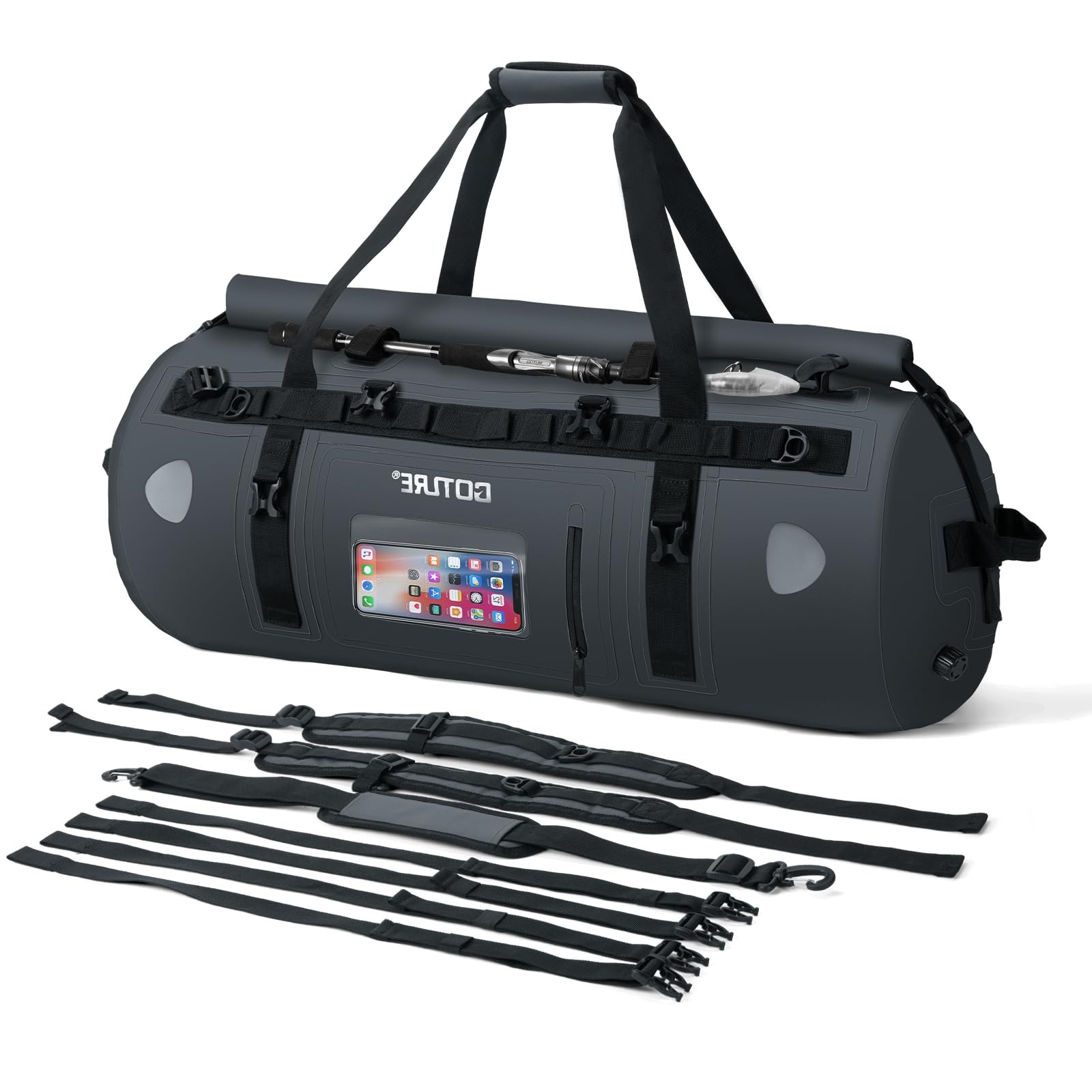 Motorcycle Tail Bag Waterproof Roll Top - Goture motorfiets droge tas waterdichte plunjezak