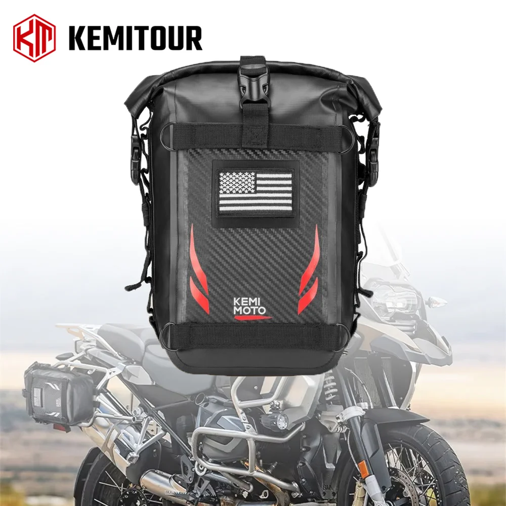 Motorcycle Crash Bar Waterproof Dry Bag - Waterdichte zijtas voor motorfiets, 6,5 liter,