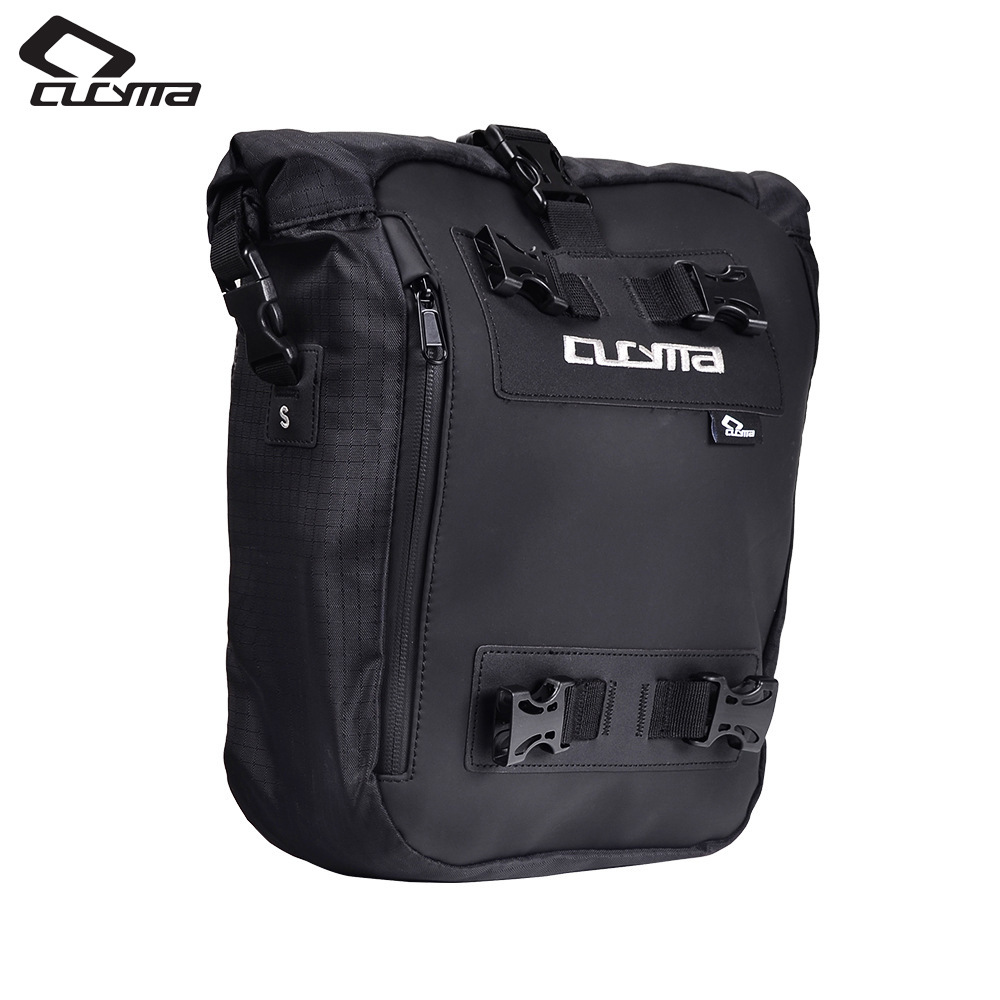 Motorcycle Tail Bag Waterproof Roll Top - CUCYMA Waterdichte motorfiets achterzadeltas Kleine roll-top