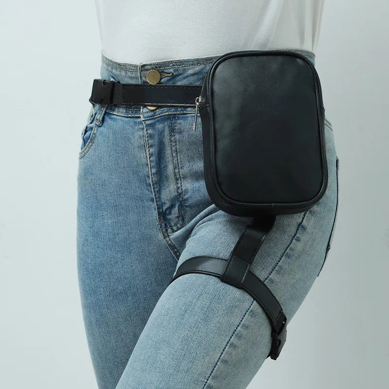Motorcycle Leg Bag Drop Thigh Pouch - Peicees Dames Drop Leg Bag met