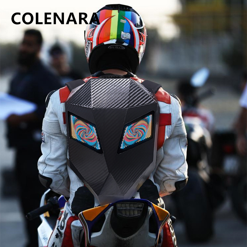 Motorcycle Helmet Backpack Waterproof Led - COLENARA waterdichte rugzak ABS + PC