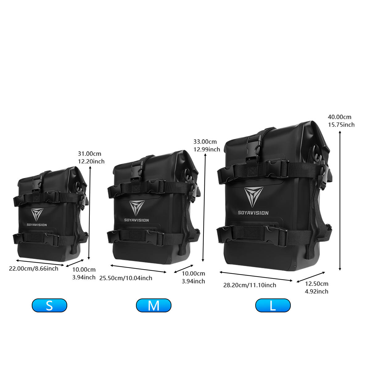 S/M/L Outdoor Tank Zijtas Moto - Motorcycle Crash Bar Waterproof Dry Bag recensie en prijs
