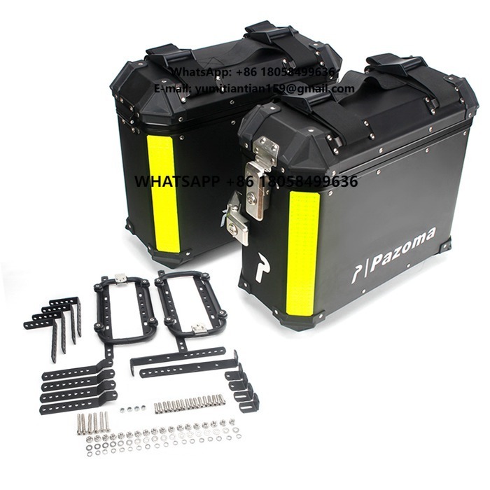 2 stuks aluminium zijtassen mo - Motorcycle Saddlebags Hard Luggage Panniers recensie en prijs