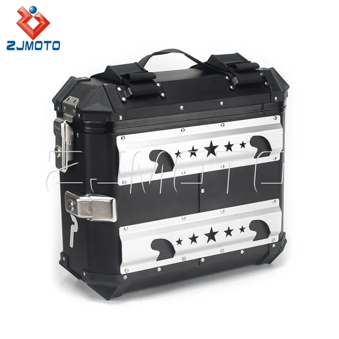 2 stuks aluminium zijtassen mo - Motorcycle Saddlebags Hard Luggage Panniers recensie en prijs