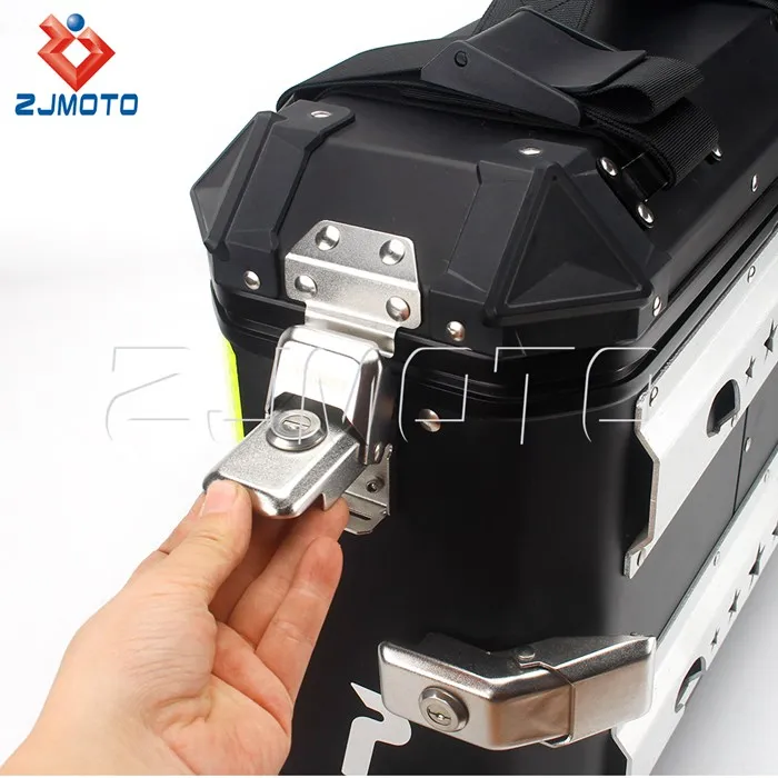 2 stuks aluminium zijtassen mo - Motorcycle Saddlebags Hard Luggage Panniers recensie en prijs