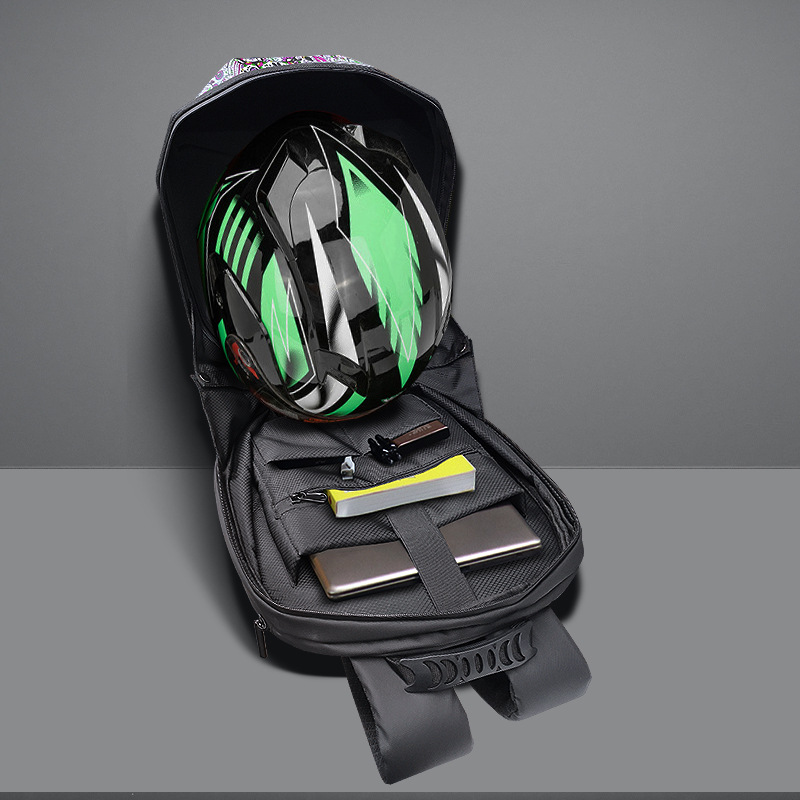 Motorrugzak Lichtgevende Led K - Motorcycle Helmet Backpack Waterproof Led recensie en prijs