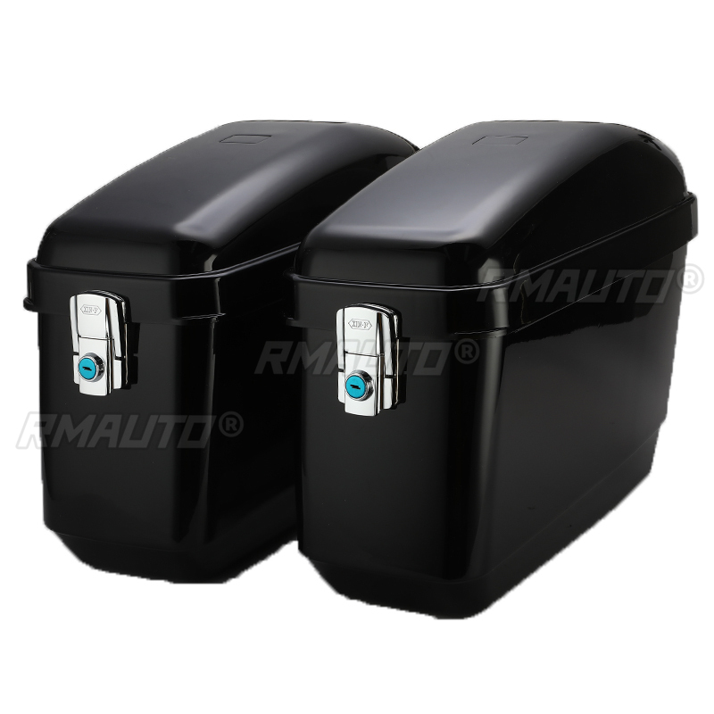1 Paar Universele 30L Zwart/Wi - Motorcycle Saddlebags Hard Luggage Panniers recensie en prijs