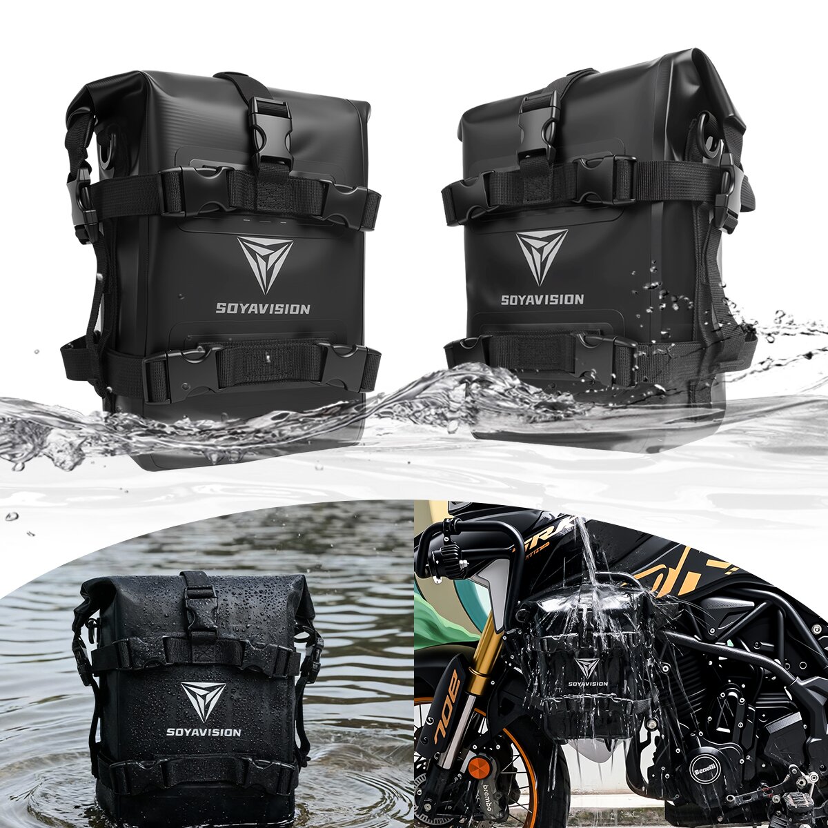 Outdoor tank zijtas motorfiets - Motorcycle Crash Bar Waterproof Dry Bag recensie en prijs