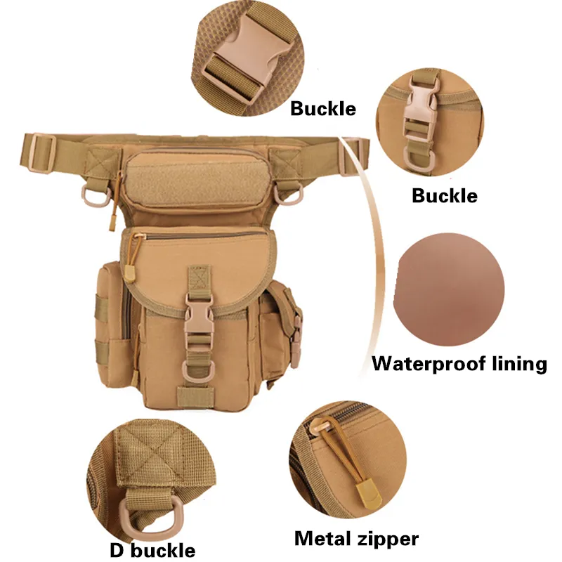 Outdoor Drop Leg Bag EDC Molle - Motorcycle Leg Bag Drop Thigh Pouch recensie en prijs