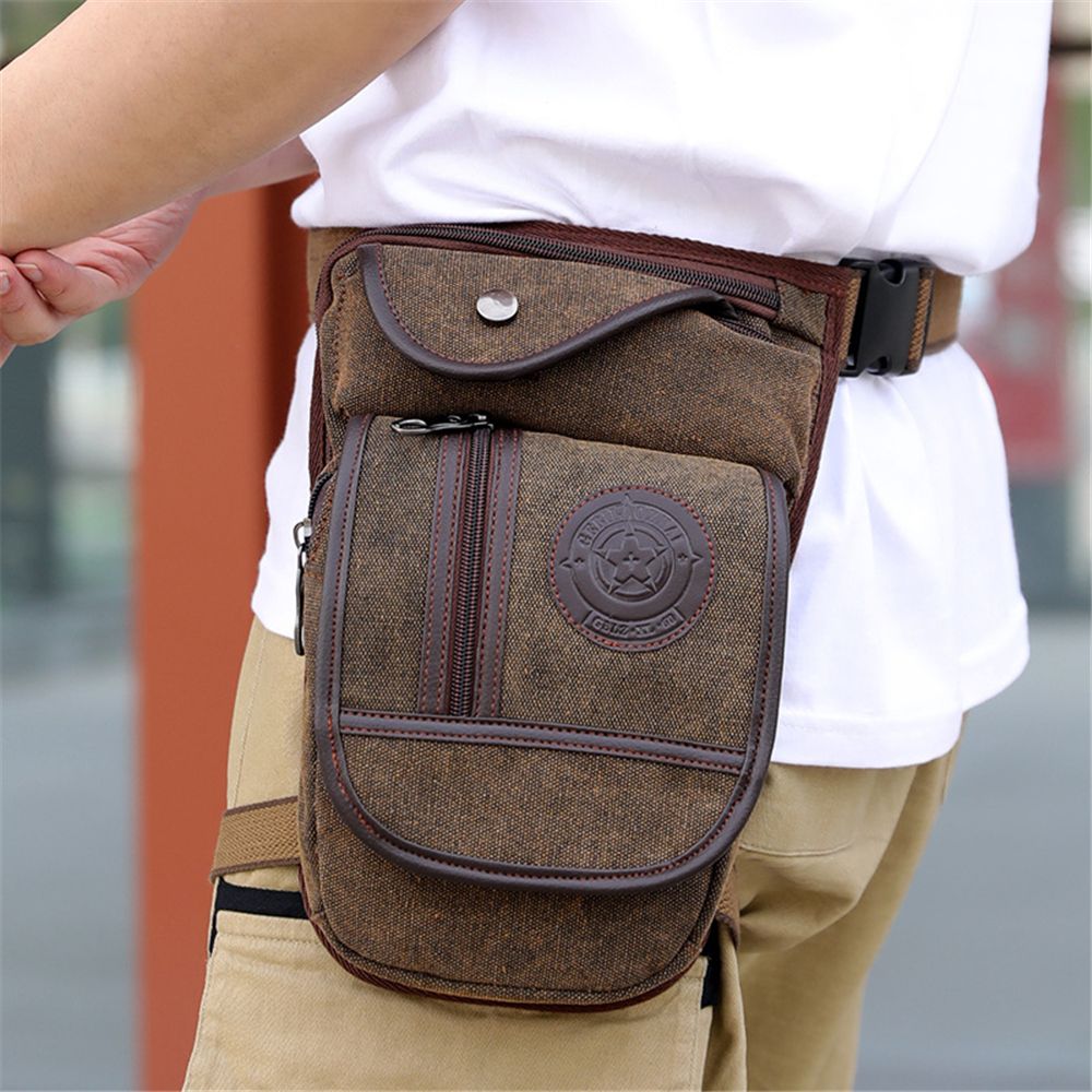 Herentas van canvas, heuptas,  - Motorcycle Leg Bag Drop Thigh Pouch recensie en prijs