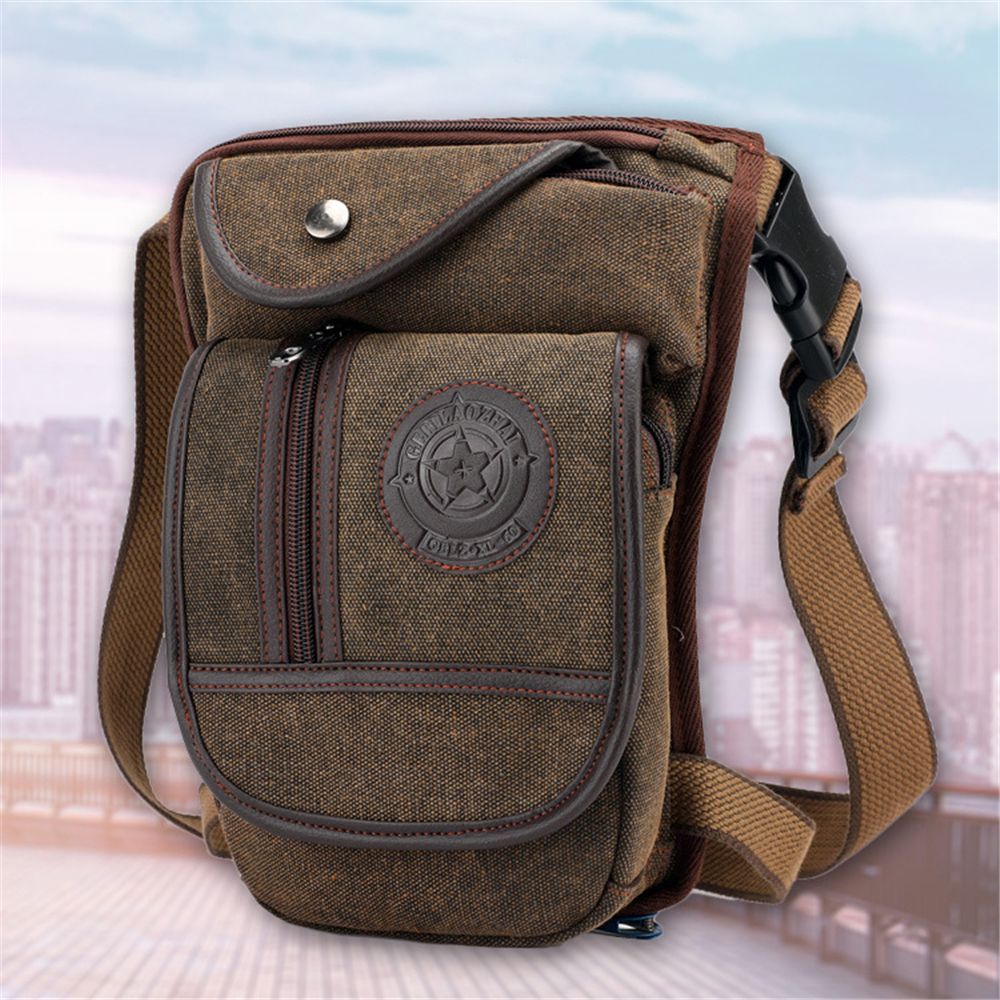 Herentas van canvas, heuptas,  - Motorcycle Leg Bag Drop Thigh Pouch recensie en prijs