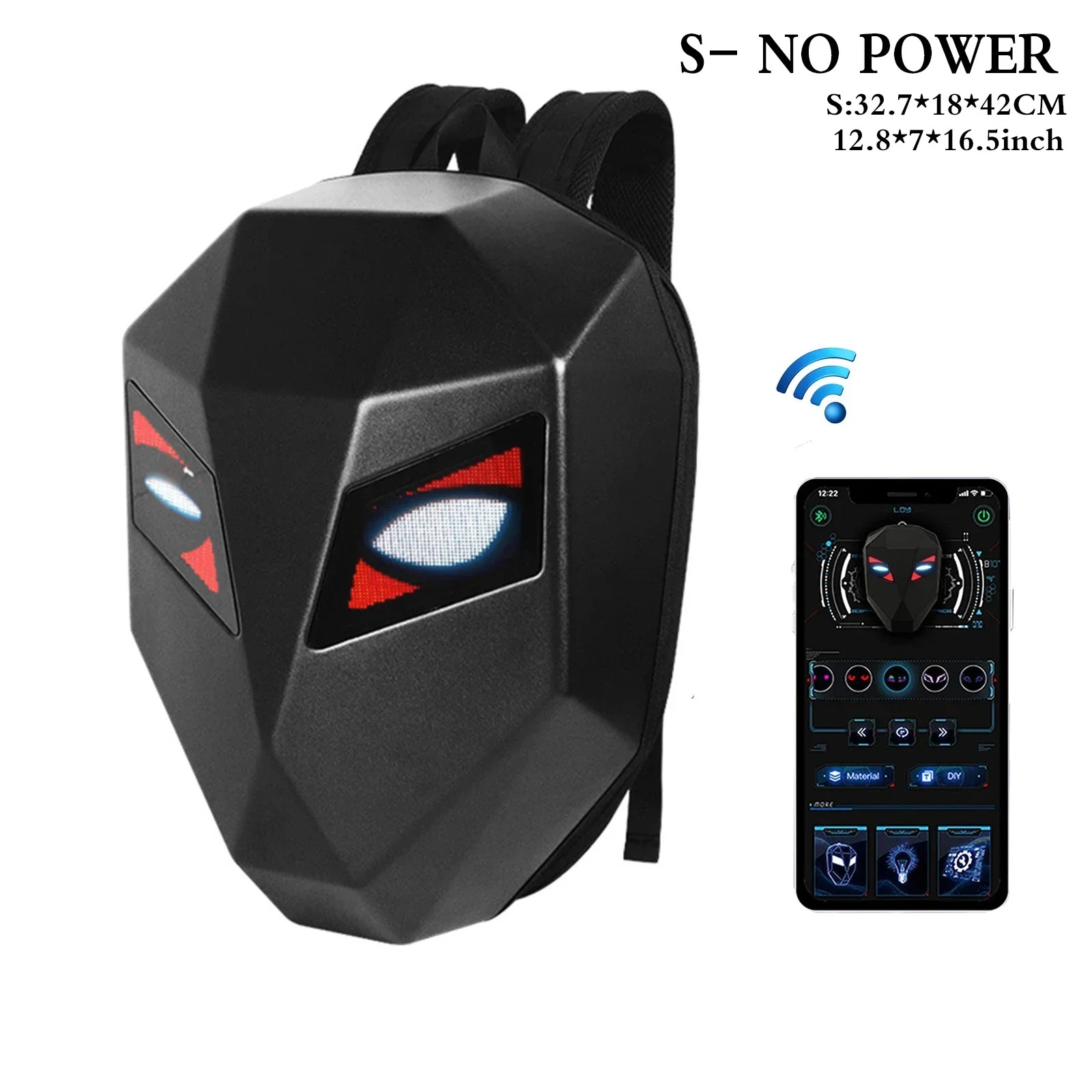 Knight fietsrugzak met oog Mot - Motorcycle Helmet Backpack Waterproof Led recensie en prijs