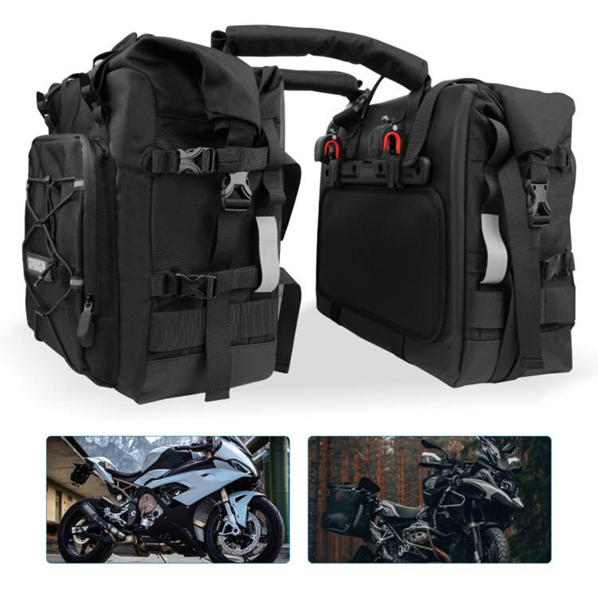 Motorfiets Zadeltas Waterdicht - Motorcycle Saddlebags Hard Luggage Panniers recensie en prijs