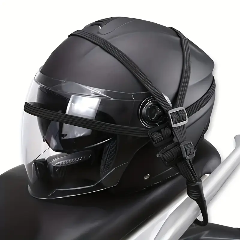 Zware elastische motorhelm bag - Cargo Net Bungee Cord Motorcycle Helmet recensie en prijs