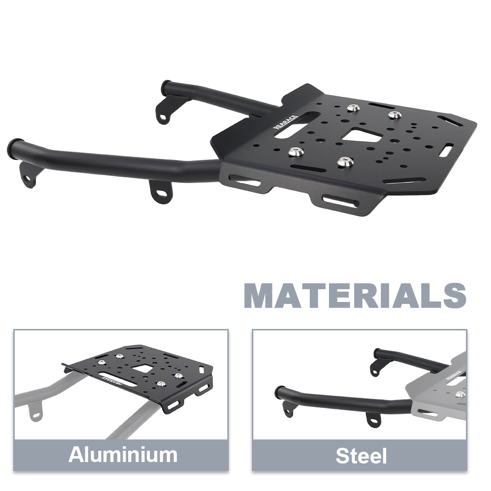 Motorfiets achterbagagerek dra - Motorcycle Luggage Rack Rear Carrier Steel recensie en prijs