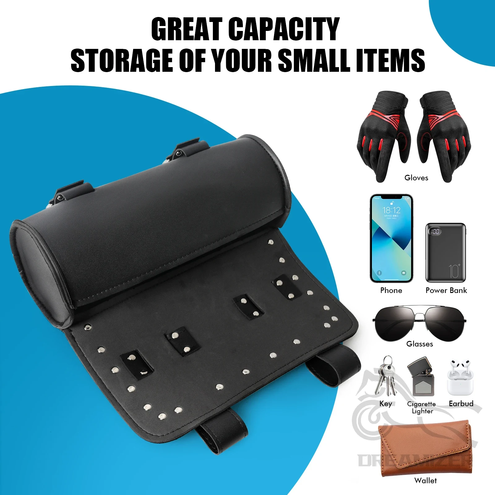 Motorfiets voorvork gereedscha - Waterproof Motorcycle Handlebar Bag Pouch recensie en prijs