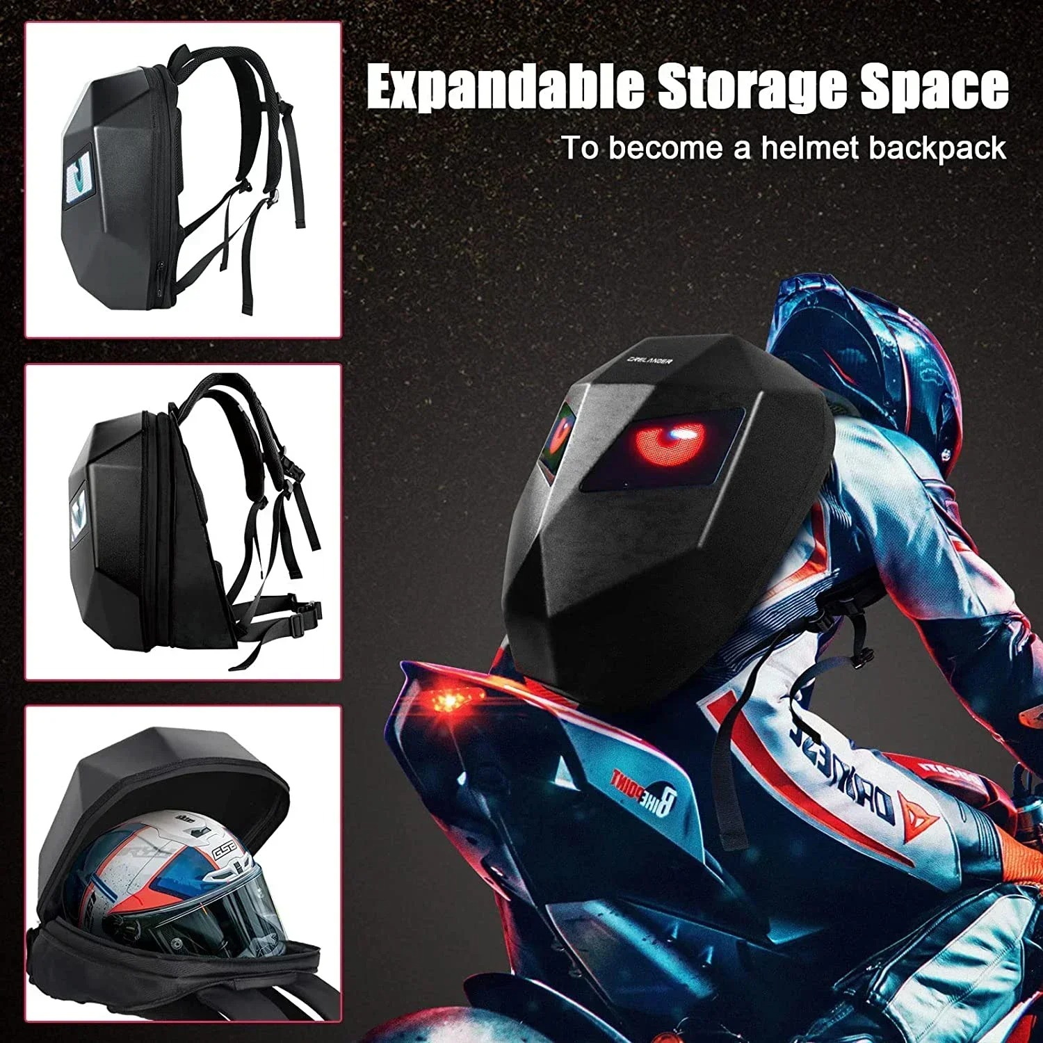 Knight Cycling LED-rugzak met  - Motorcycle Helmet Backpack Waterproof Led recensie en prijs