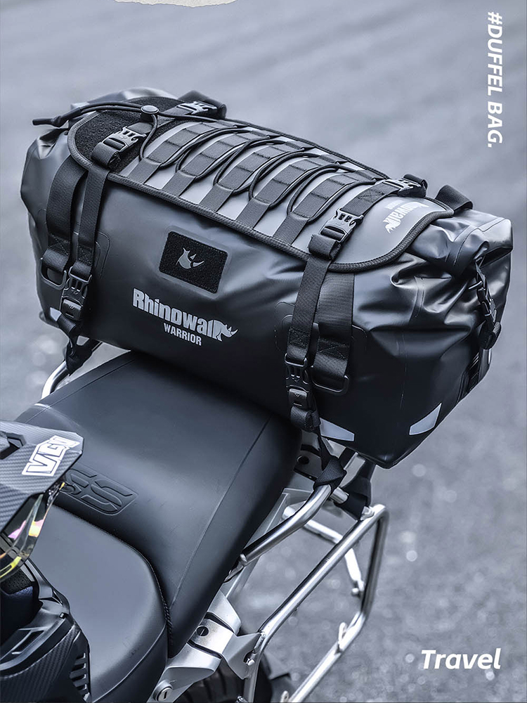 Rhinowalk motor achtertas 20L  - Motorcycle Tail Bag Waterproof Roll Top recensie en prijs