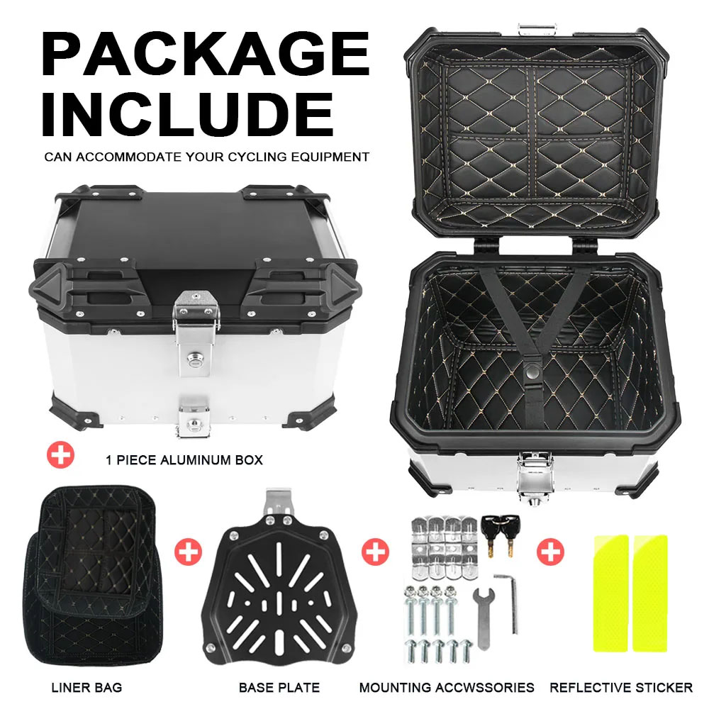 45L 55L 65L Universele Topkoff - Aluminum Top Case Luggage Box 45L 55L recensie en prijs