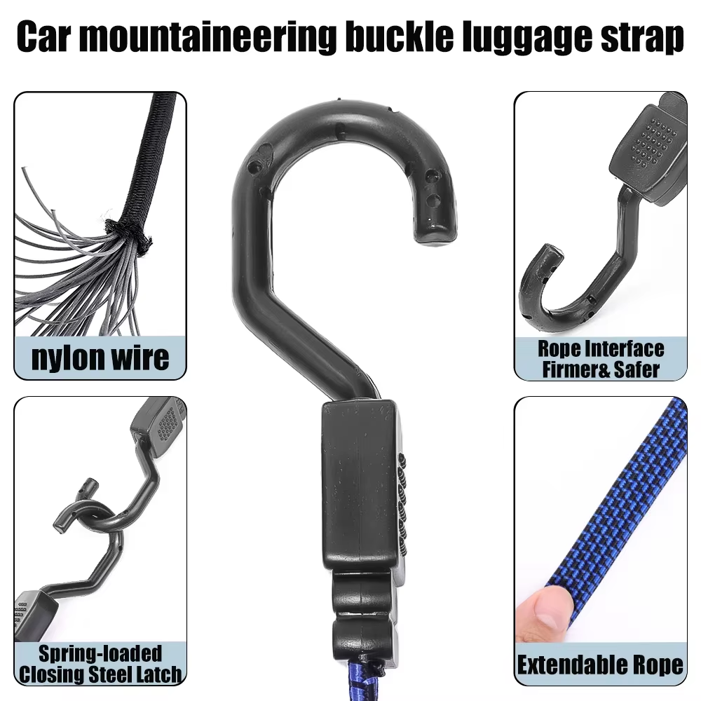 Motorfiets bagageriem Bungee k - Cargo Net Bungee Cord Motorcycle Helmet recensie en prijs