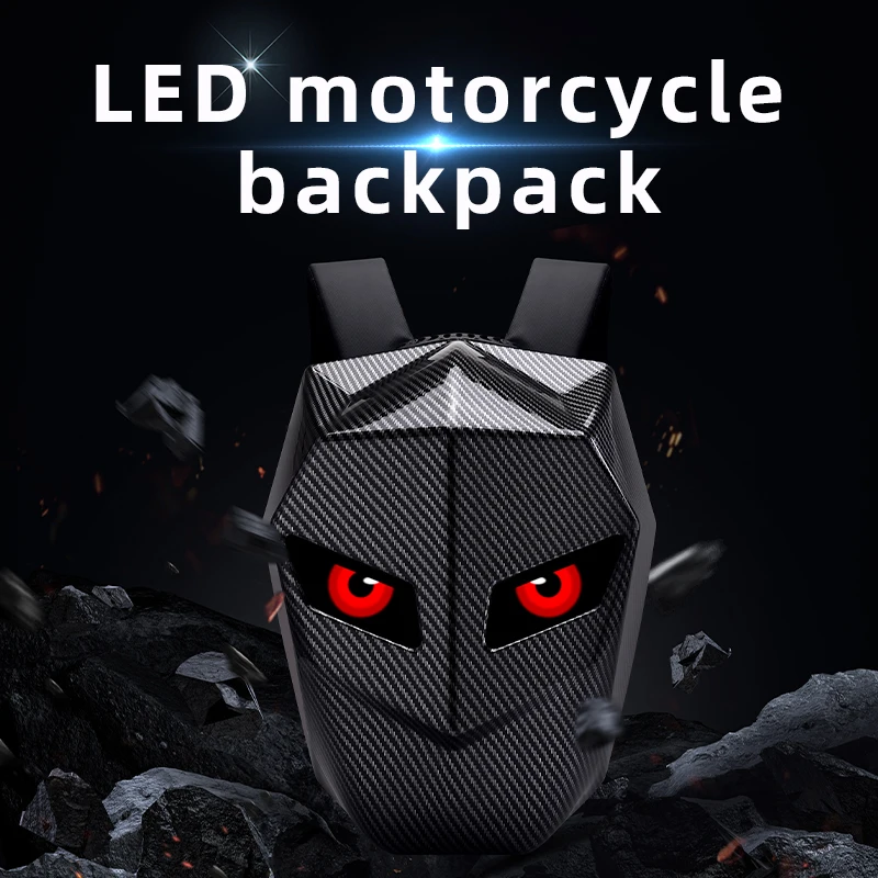 LED-rugzak voor heren, harde s - Motorcycle Helmet Backpack Waterproof Led recensie en prijs