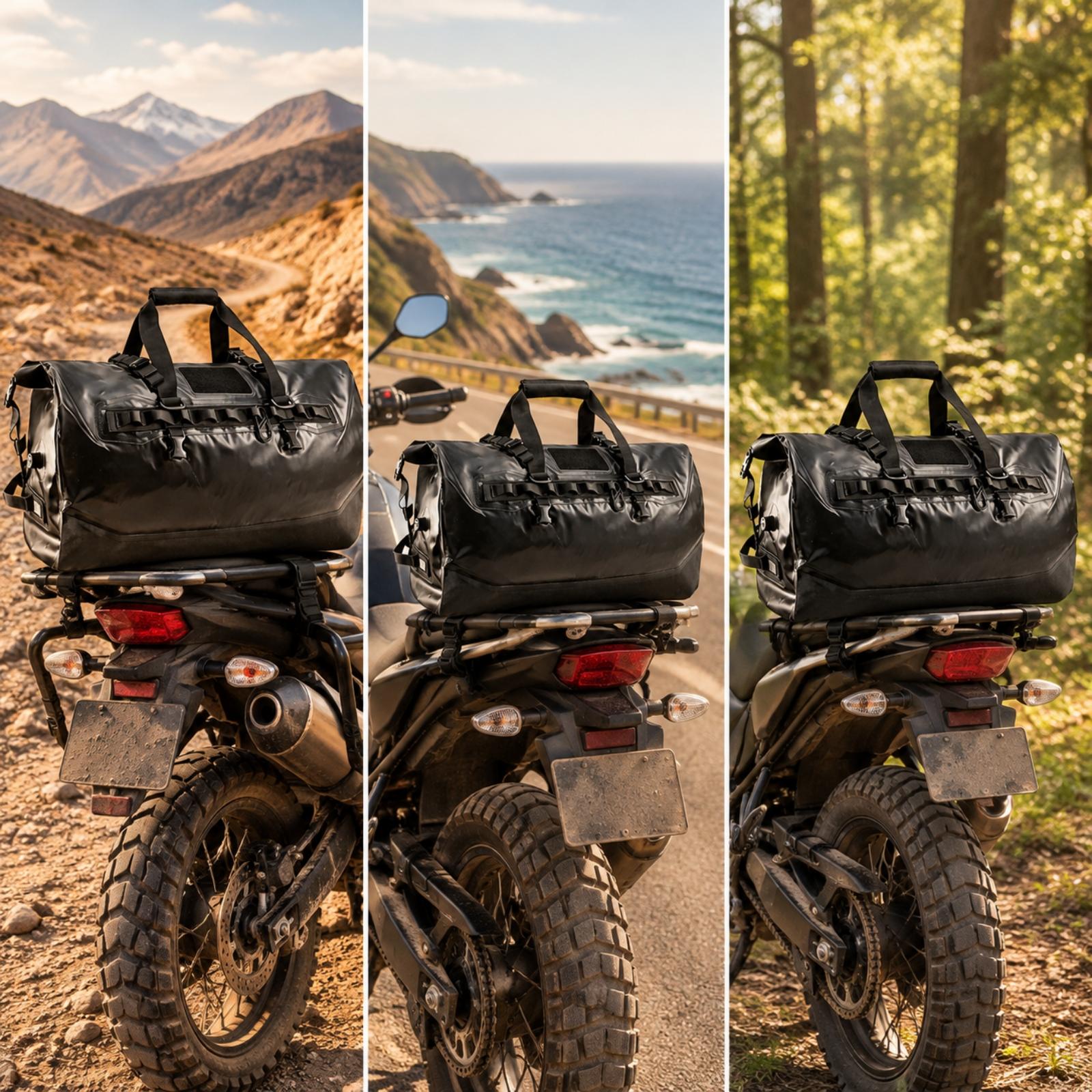 Waterdichte motorfiets-achterz - Motorcycle Tail Bag Waterproof Roll Top recensie en prijs