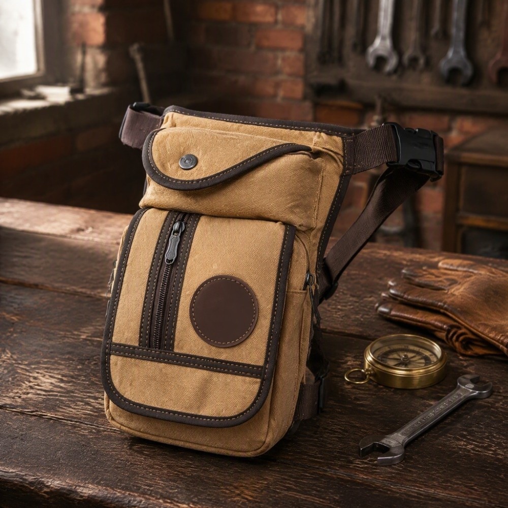 Herentas van canvas, met verst - Motorcycle Leg Bag Drop Thigh Pouch recensie en prijs