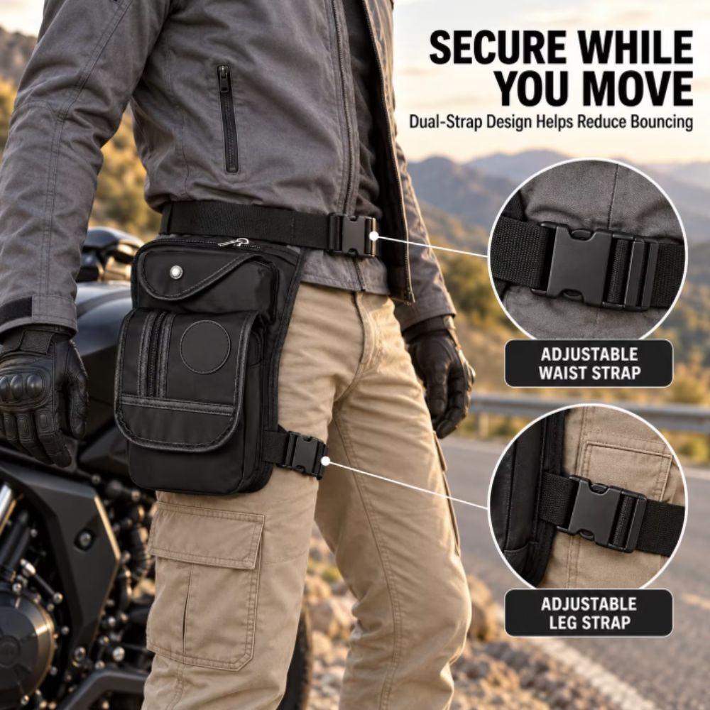 Herentas van canvas, met verst - Motorcycle Leg Bag Drop Thigh Pouch recensie en prijs