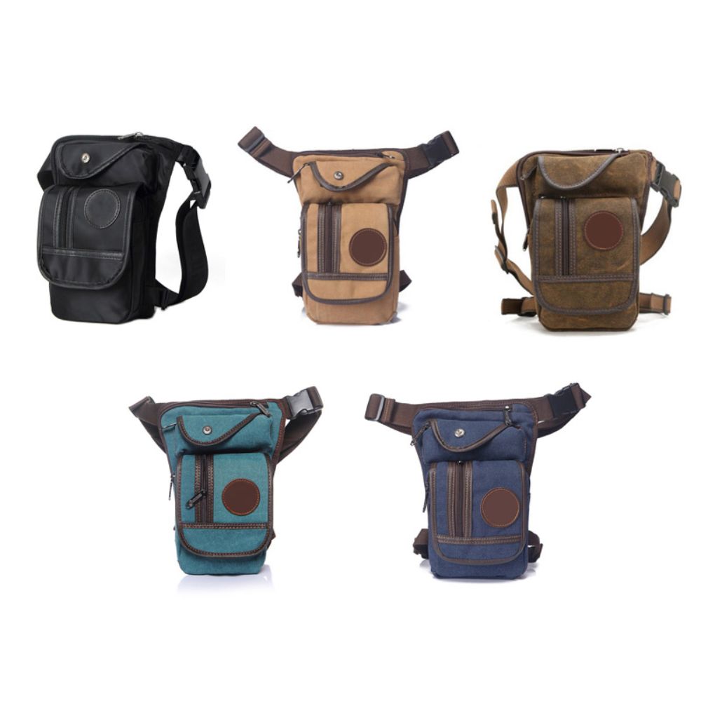 Herentas van canvas, met verst - Motorcycle Leg Bag Drop Thigh Pouch recensie en prijs