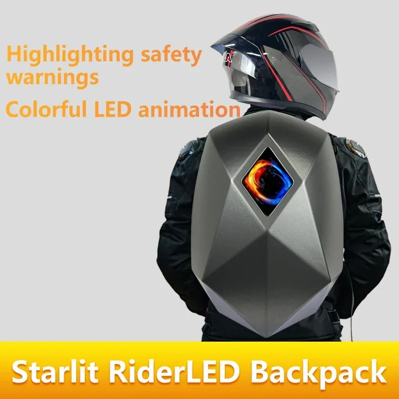 LED Knight fietsrugzak met oog - Motorcycle Helmet Backpack Waterproof Led recensie en prijs