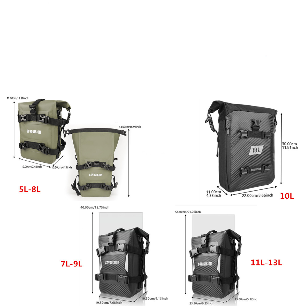 ADV Motorfiets Crash Bar Tas 8 - Motorcycle Crash Bar Waterproof Dry Bag recensie en prijs