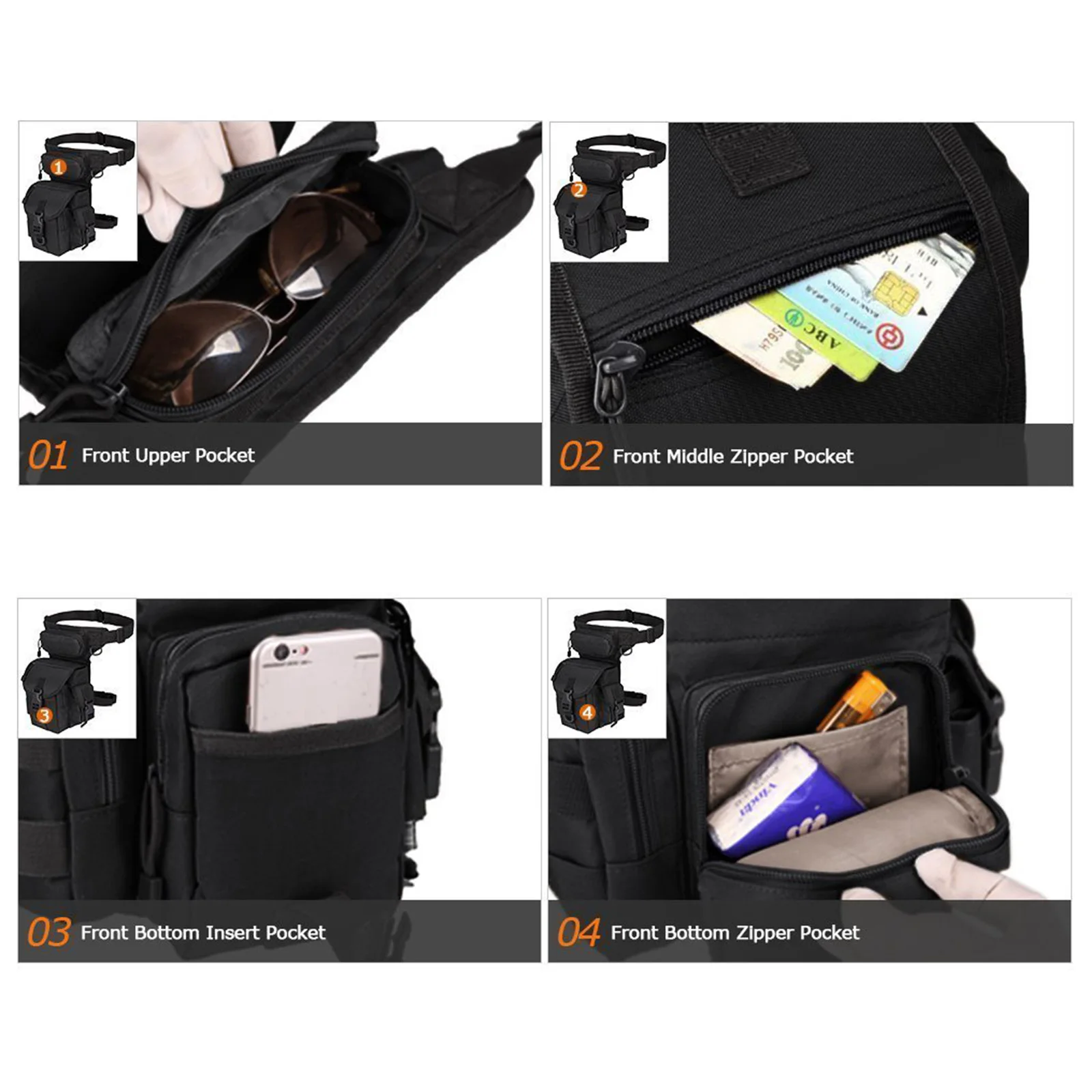 Tactische Drop Leg Bag Dij Bag - Motorcycle Leg Bag Drop Thigh Pouch recensie en prijs