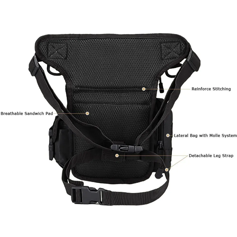 Tactische Drop Leg Bag Dij Bag - Motorcycle Leg Bag Drop Thigh Pouch recensie en prijs