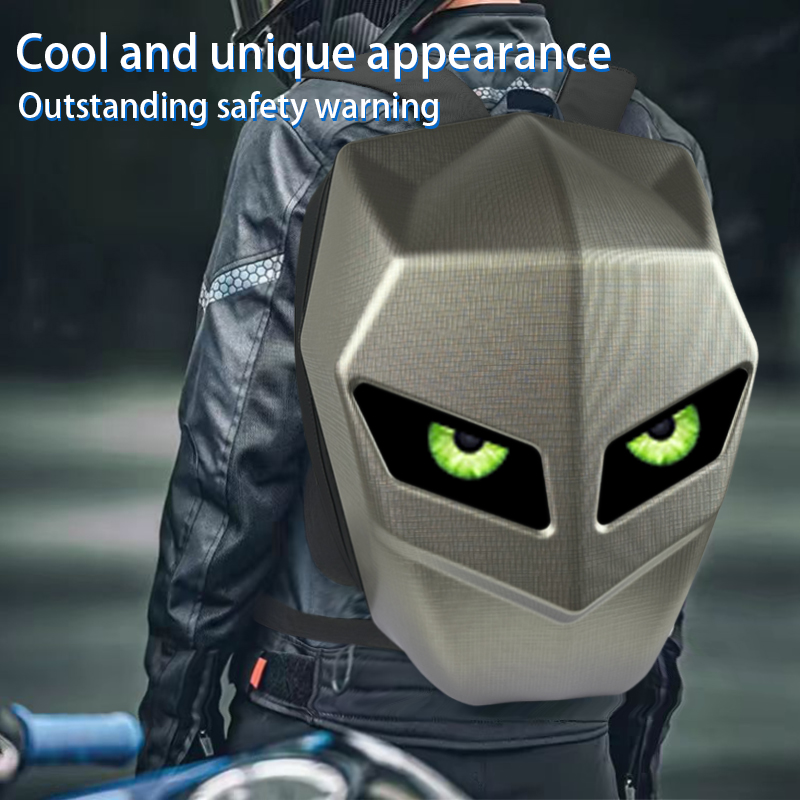 Motorrugzak met LED-ogen heren - Motorcycle Helmet Backpack Waterproof Led recensie en prijs