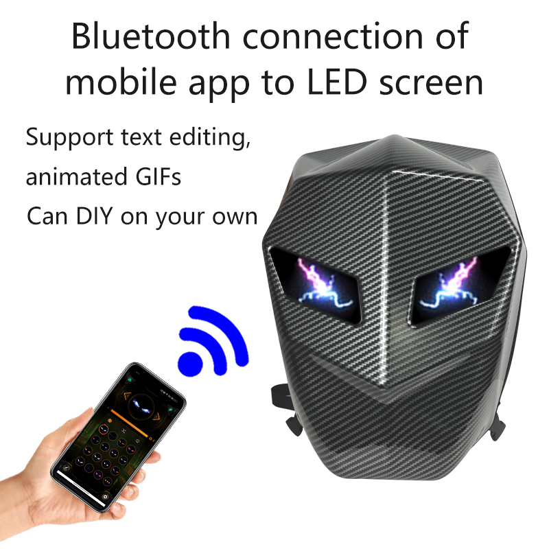 Motorrugzak met LED-ogen heren - Motorcycle Helmet Backpack Waterproof Led recensie en prijs