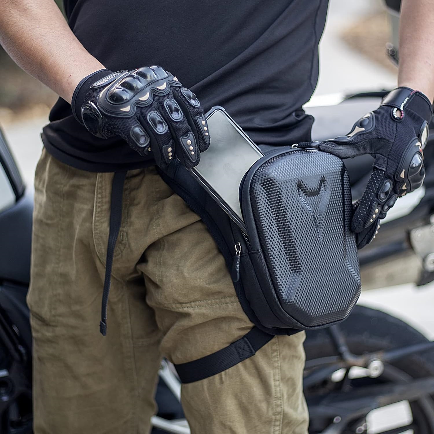 Motorfiets heuptas met drop-le - Motorcycle Leg Bag Drop Thigh Pouch recensie en prijs