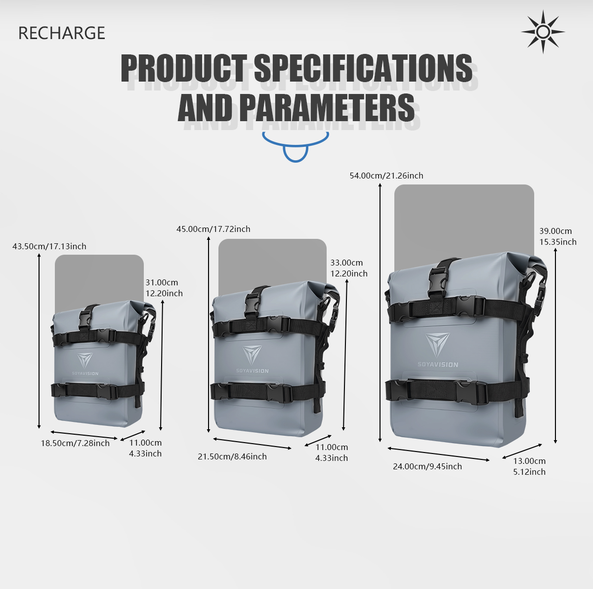Universele reflecterende motor - Motorcycle Crash Bar Waterproof Dry Bag recensie en prijs