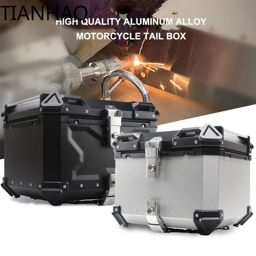Universele motor achterkoffer  - Aluminum Top Case Luggage Box 45L 55L recensie en prijs