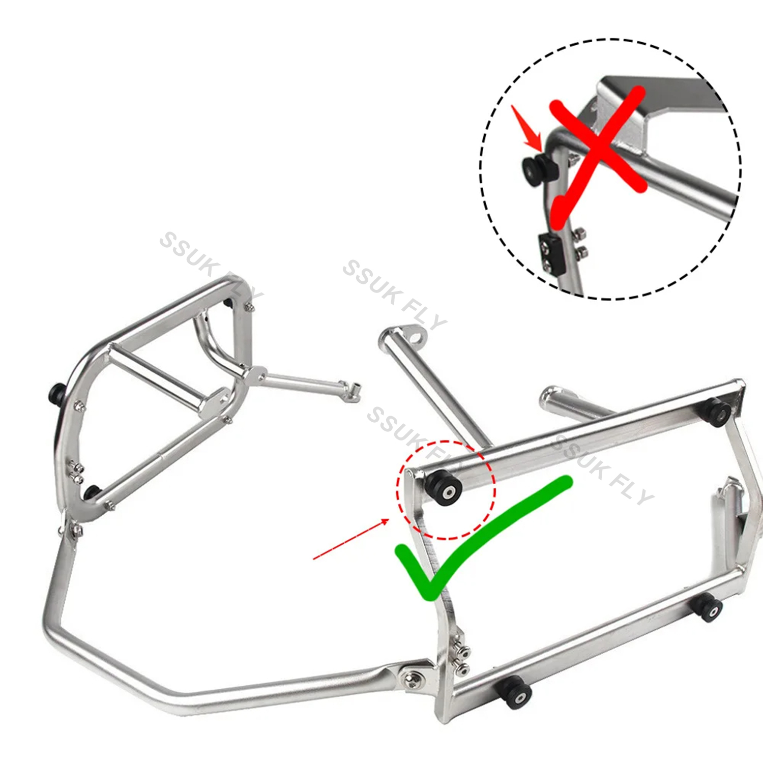 Motorcycle Side Box Bagagekoff - Pannier Mounting Bracket Rack Kit Motorcycle recensie en prijs