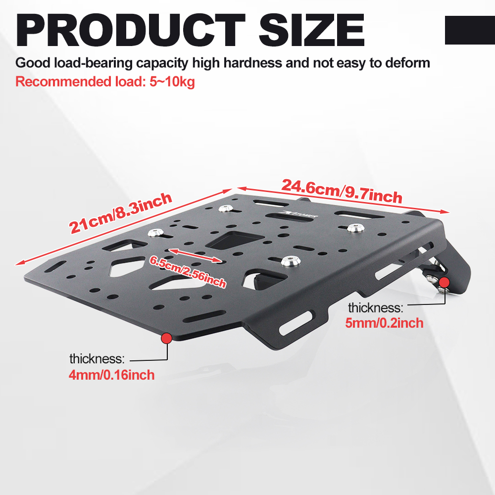 Achterdrager motorfiets bagage - Motorcycle Luggage Rack Rear Carrier Steel recensie en prijs