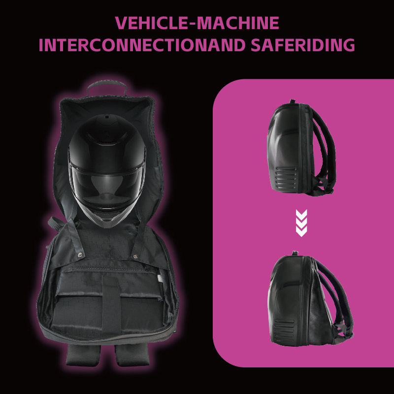 LED-oogrugzakken voor heren Ha - Motorcycle Helmet Backpack Waterproof Led recensie en prijs