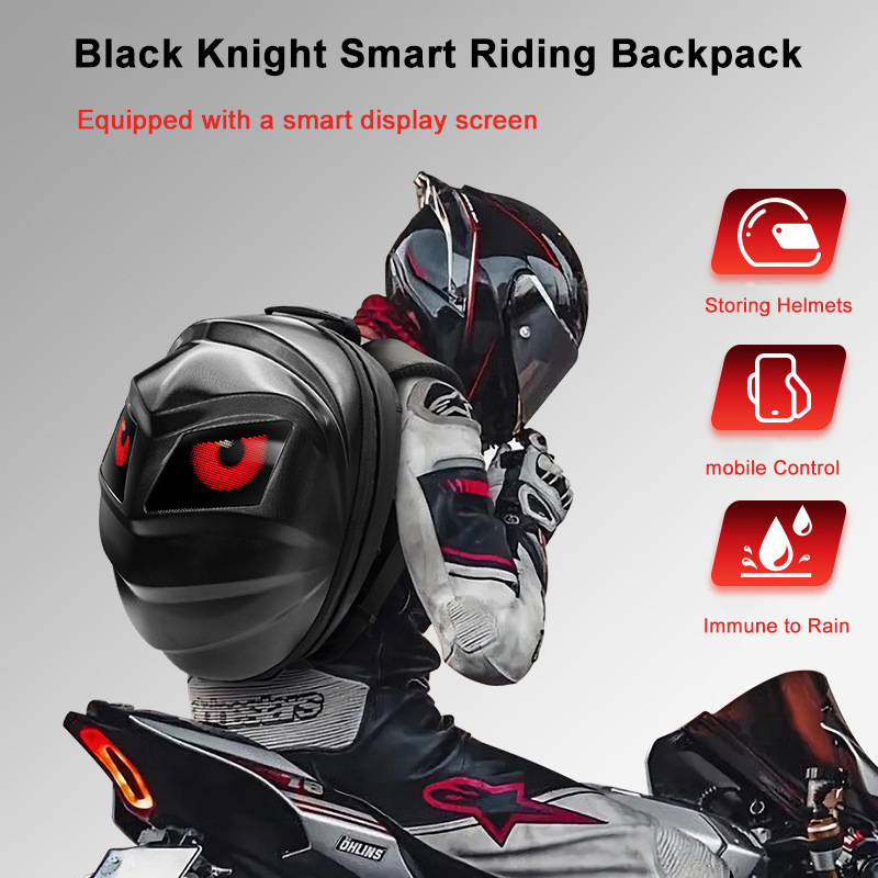 Beste kwaliteit Loy Black Knig - Motorcycle Helmet Backpack Waterproof Led recensie en prijs
